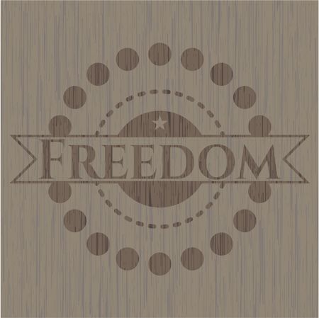 Freedom wood signboards