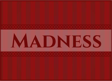 Madness card or poster