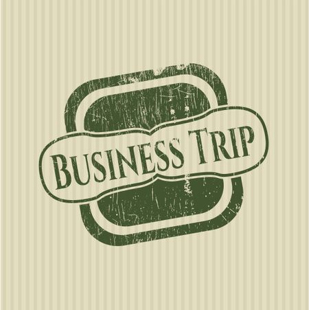 Business Trip rubber grunge seal
