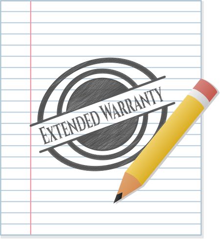 Extended Warranty pencil strokes emblem