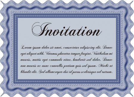 Formal invitation. Customizable, Easy to edit and change colors. With complex background. Good design. 