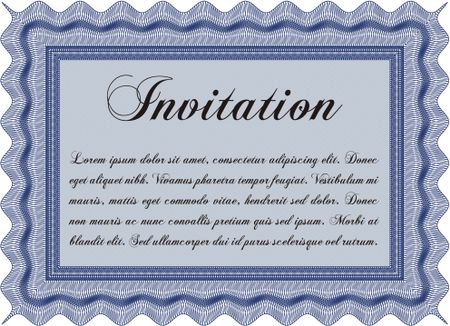 Formal invitation. Customizable, Easy to edit and change colors. With complex background. Good design.