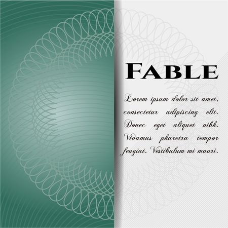 Fable poster or card