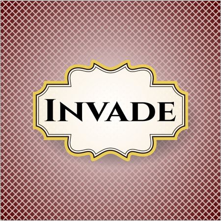 Invade poster or card