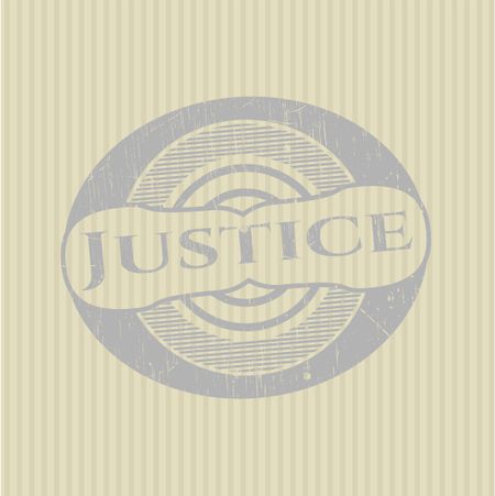 Justice grunge seal