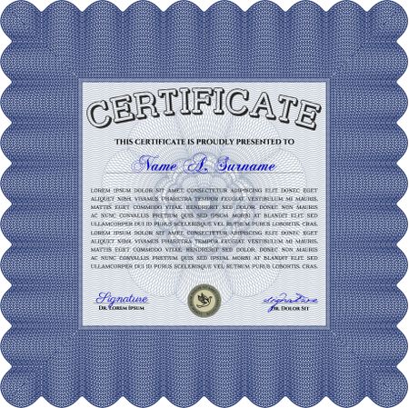 certificate template eps10 jpg of achievement diploma vector illustration design completion