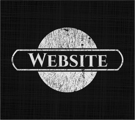 Website with chalkboard texture