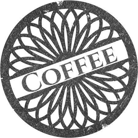 Coffee pencil emblem