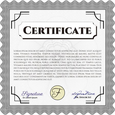 certificate template eps10 jpg of achievement diploma vector illustration design completion