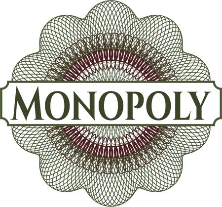 Monopoly rosette (money style emplem)