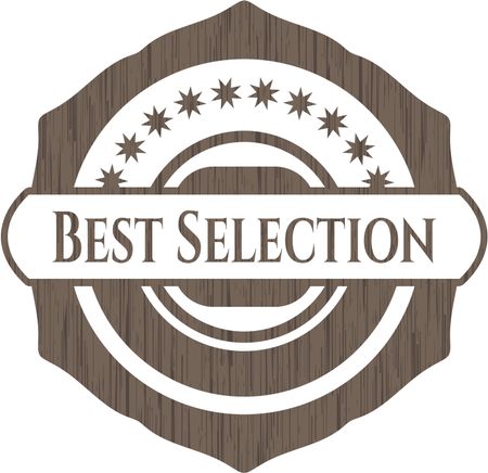Best Selection retro wooden emblem