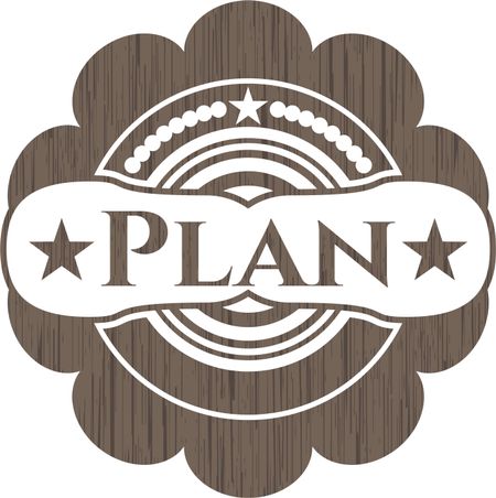 Plan wood emblem. Vintage.
