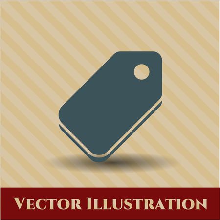 tag icon vector symbol flat eps jpg app web concept website