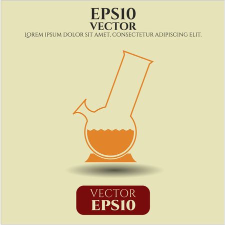 Bong Of Marijuana icon vector symbol flat eps jpg app