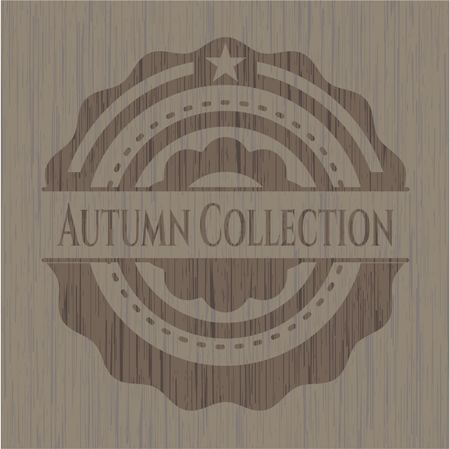 Autumn Collection retro style wood emblem
