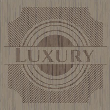 Luxury retro style wood emblem