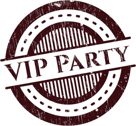 VIP Party rubber grunge seal
