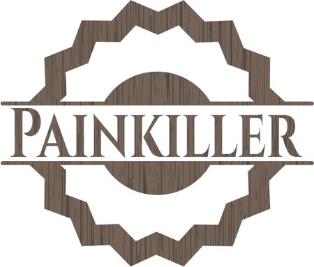 Painkiller vintage wooden emblem