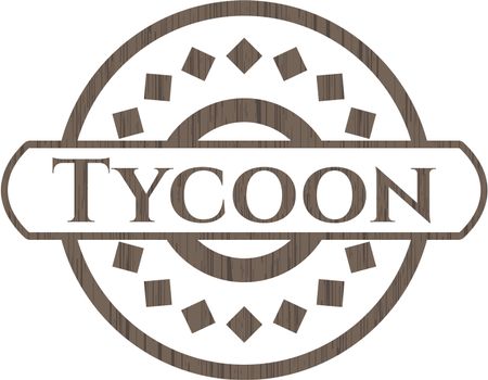 Tycoon wood icon or emblem
