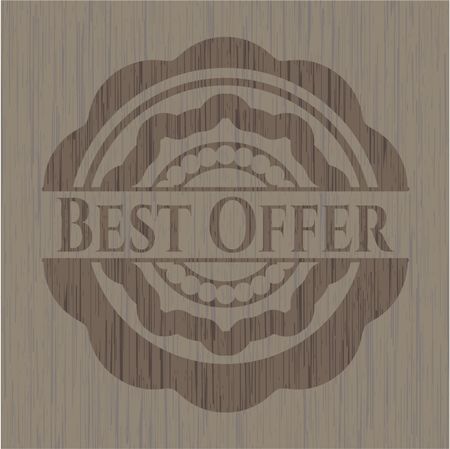 Best Offer vintage wood emblem