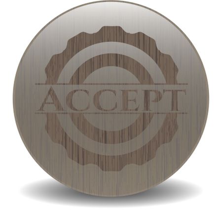 Accept wood emblem. Retro