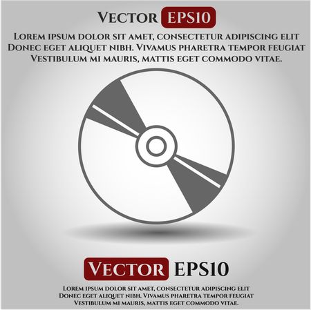 cd or dvd disc icon vector symbol flat eps jpg app