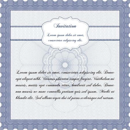 Retro vintage invitation template.