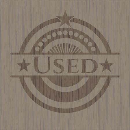 Used realistic wood emblem