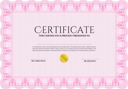 certificate template eps10 jpg of achievement diploma vector illustration design completion