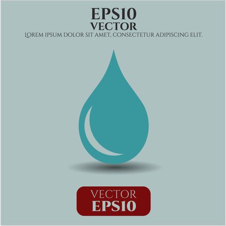 drop icon vector symbol flat eps jpg app web concept website