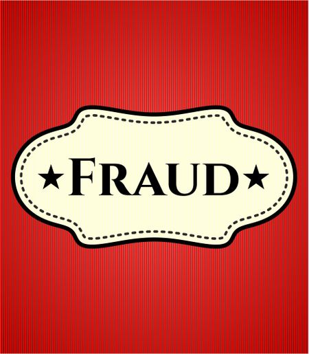 Fraud colorful card, banner or poster with nice design