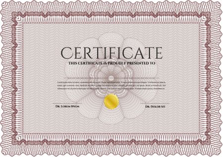 certificate template eps10 jpg of achievement diploma vector illustration design completion