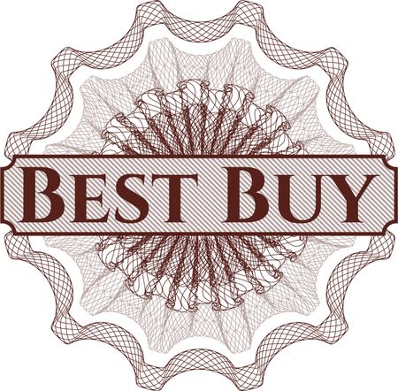 Best Buy inside money style emblem or rosette