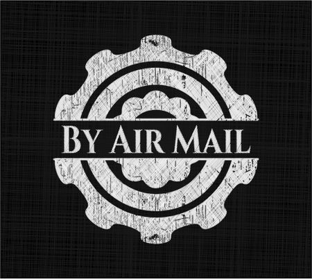 By Air Mail on blackboard