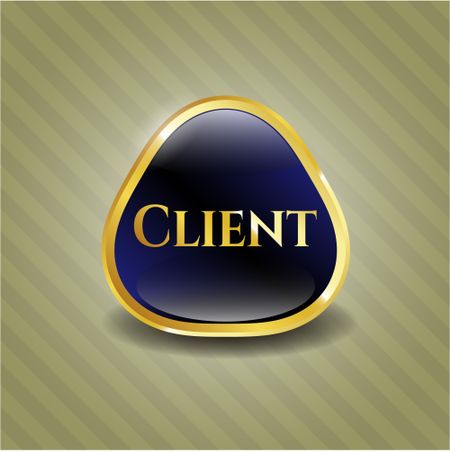 Client gold shiny emblem