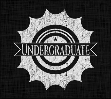 Undergraduate with chalkboard texture