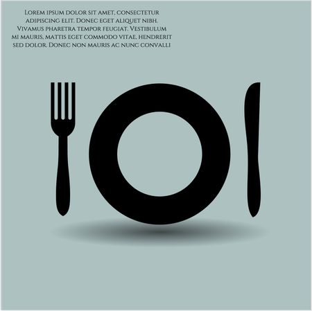 Restaurant icon vector symbol flat eps jpg app web concept