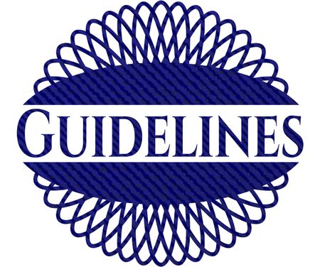Guidelines denim background