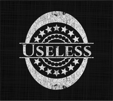 Useless with chalkboard texture