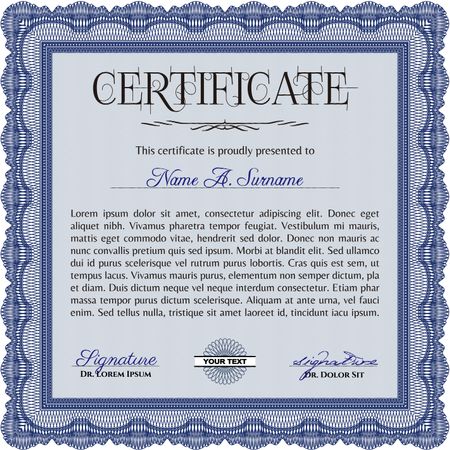 certificate template eps10 jpg of achievement diploma vector illustration design completion