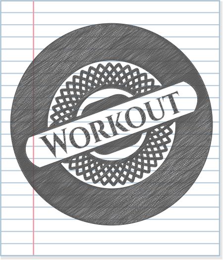 Workout pencil draw