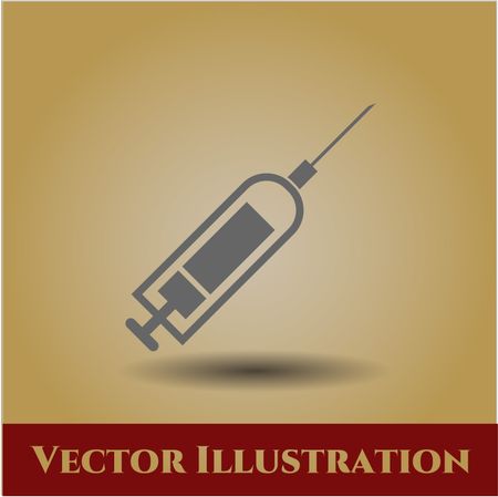 syringe icon vector symbol flat eps jpg app web concept website