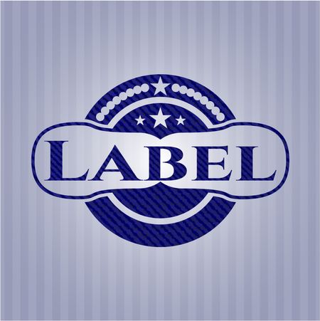 Label jean background