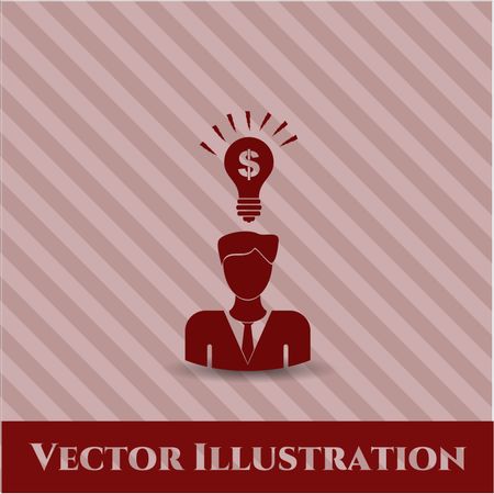 business idea icon vector symbol flat eps jpg app web