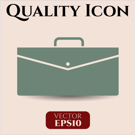 business briefcase icon vector symbol flat eps jpg
