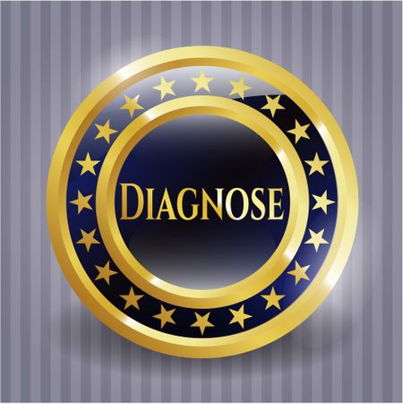 Diagnose gold emblem or badge