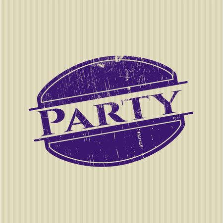 Party grunge stamp