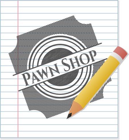 Pawn Shop pencil emblem