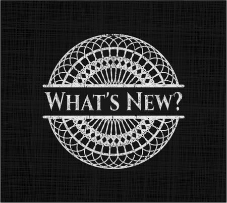 What's New? with chalkboard texture