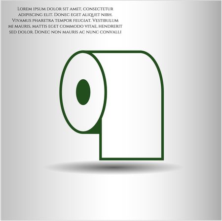 Toilet Paper icon vector symbol flat eps jpg app web